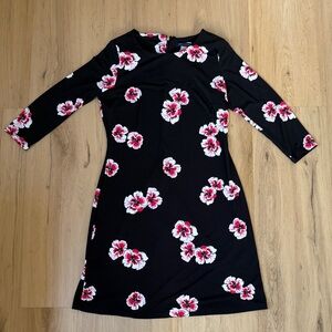Tommy Hilfiger Floral Black Dress